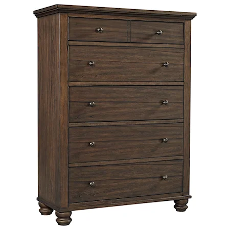 Transitional Chest with 6 Drawers